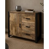 Dressoir New York Britt 100 cm mangohout - Leverbaar medio september Dressoir New York Britt 100 cm mangohout - Leverbaar medio september