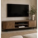 TV Meubel Pedrera 210 cm mangohout ribbel - open vak TV Meubel Pedrera 210 cm mangohout ribbel - open vak