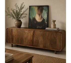 Dressoir Palma | 180 cm retro mangohout Dressoir Palma | 180 cm retro mangohout