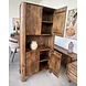 Kast Gerona | 4 deuren | open vak | mangohout Kast Gerona | 4 deuren | open vak | mangohout