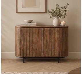 Dressoir Pedrera 115 cm Mangohout ribbel retro Dressoir Pedrera 115 cm Mangohout ribbel retro