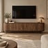 TV Meubel Pedrera 210 cm mangohout ribbel TV Meubel Pedrera 210 cm mangohout ribbel