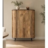 Kast Pedrera mangohout ribbel - Retro Natural Kast Pedrera mangohout ribbel - Retro Natural