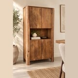 Kast Gerona | 4 deuren | open vak | mangohout Kast Gerona | 4 deuren | open vak | mangohout