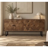 Dressoir Calpe ingelegd mangohout 175 en 200 Dressoir Calpe ingelegd mangohout 175 en 200