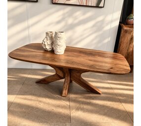 Salontafel Murcia | Deens ovaal | houten poot mangohout Salontafel Murcia | Deens ovaal | houten poot mangohout