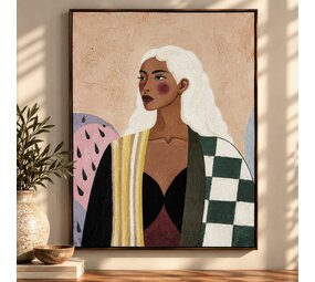 Schilderij | Vrouw  | 90 x 70 cm