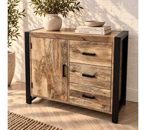 Dressoir New York Britt 100 cm mangohout Dressoir New York Britt 100 cm mangohout