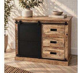 Dressoir Bilbao mangohout - 100 cm mangohout leverbaar medi dec. 2026 Dressoir Bilbao mangohout - 100 cm mangohout leverbaar medi dec. 2026
