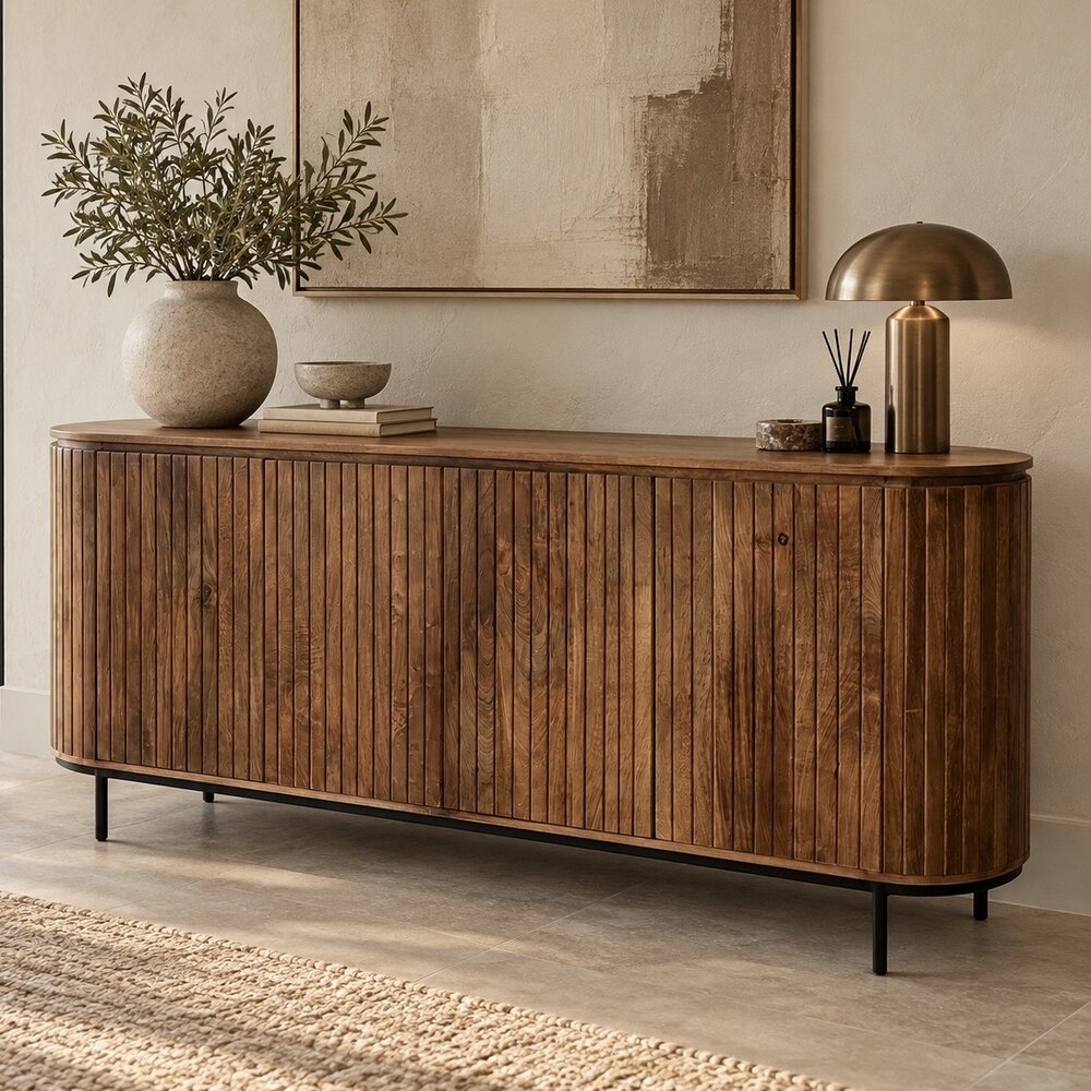 Dressoir Pedrera 150 en 180 cm mangohout Dressoir Pedrera 150 en 180 cm mangohout