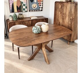 Deens Ovale Eettafel Murcia – Houten poot – 160 t/m 240 cm Deens Ovale Eettafel Murcia – Houten poot – 160 t/m 240 cm