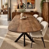 Eettafel Rosas deens ovaal 160 of 180 cm Eettafel Rosas deens ovaal 160 of 180 cm