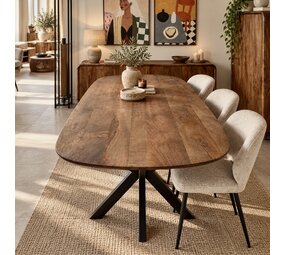 Eettafel Rosas deens ovaal 160 of 180 cm Eettafel Rosas deens ovaal 160 of 180 cm