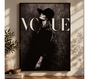 Schilderij | Vrouw Vogue | 105 x 70 cm