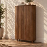 Kast Pedrera | mangohout ribbel | retro | houten poot - Leverbaar januari Kast Pedrera | mangohout ribbel | retro | houten poot - Leverbaar januari