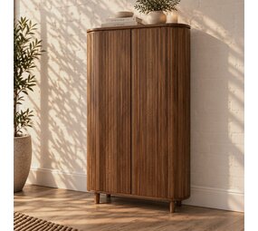 Kast Pedrera | mangohout ribbel | retro | houten poot - Leverbaar januari Kast Pedrera | mangohout ribbel | retro | houten poot - Leverbaar januari