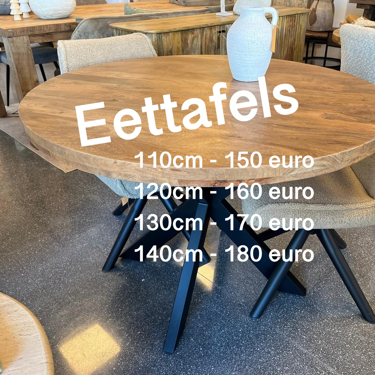 Eettafels rond SALE | Op= Op