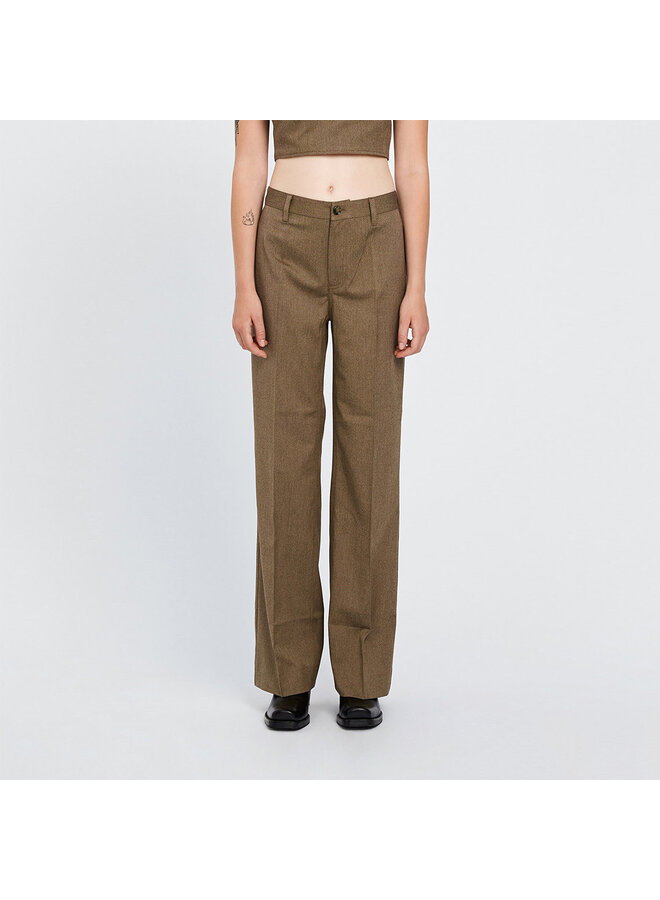 Kelis Trousers - Brown Melange