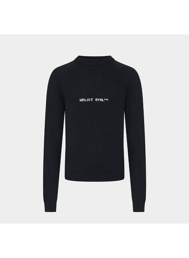 Logo Knit Sweater - Black