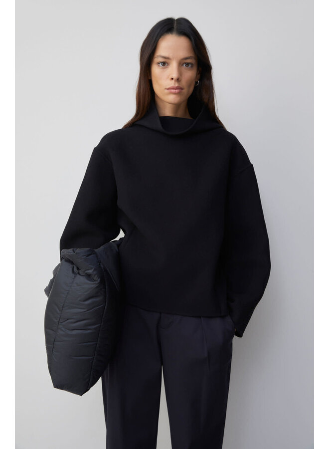 Wool Cashmere Overshirt - Black