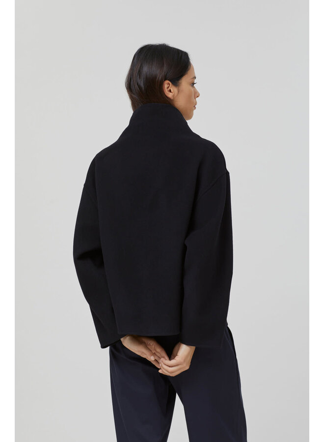 Wool Cashmere Overshirt - Black