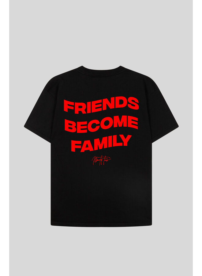 FBF MIXED Tee - Black/Red