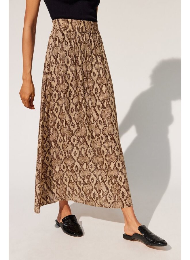 Gasira Skirt - Snake Print Brown