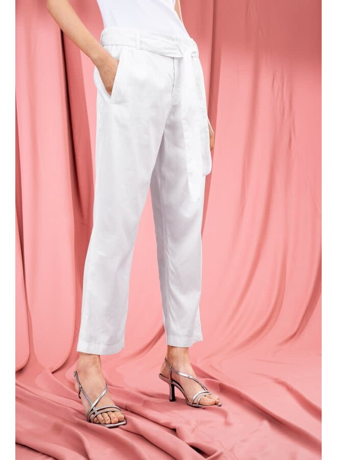 Linen Trousers - White