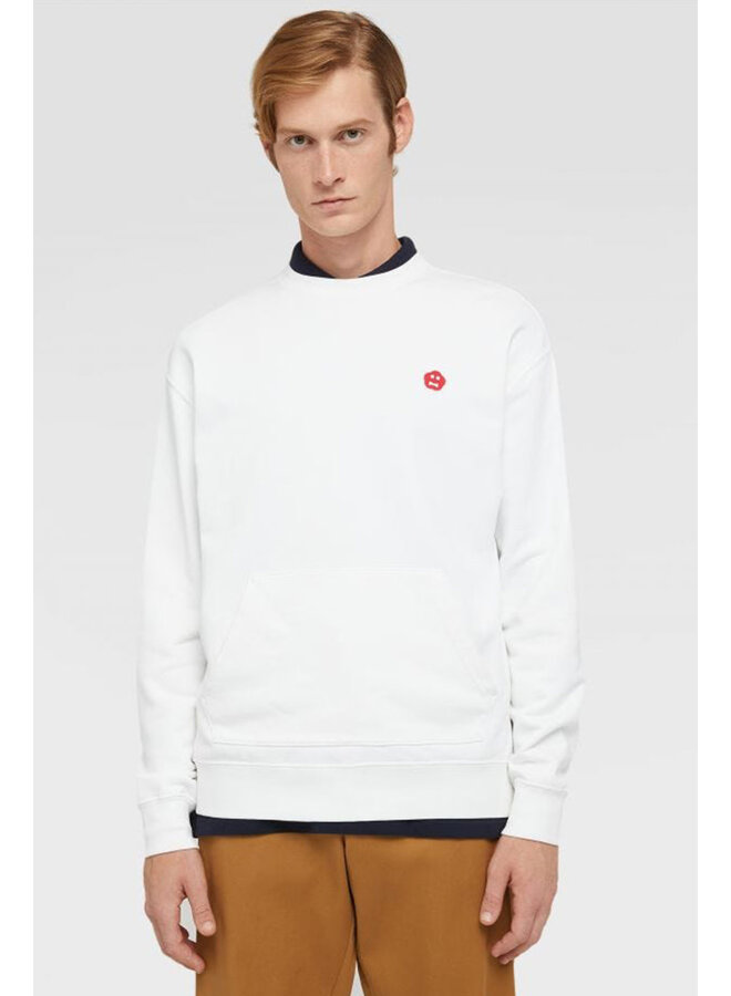 Crew Neck Sweatshirt - White