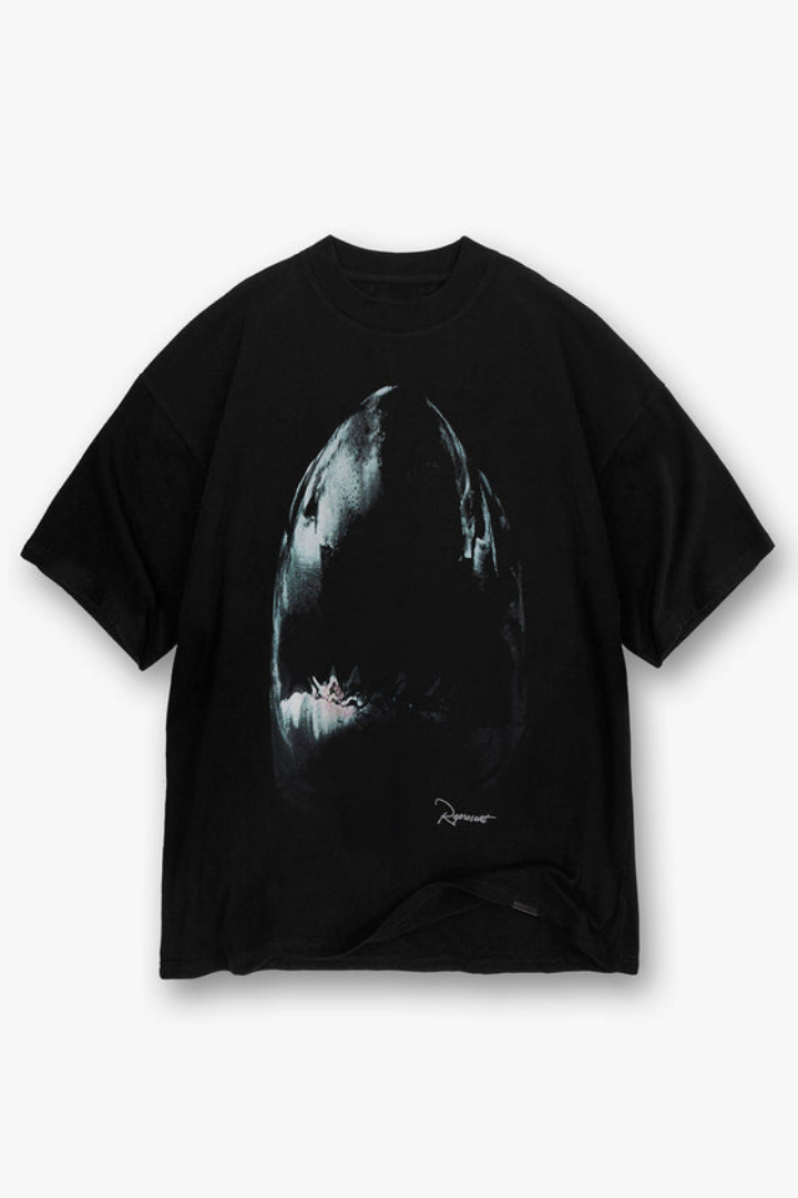 Shark T-shirt - Jet Black-1