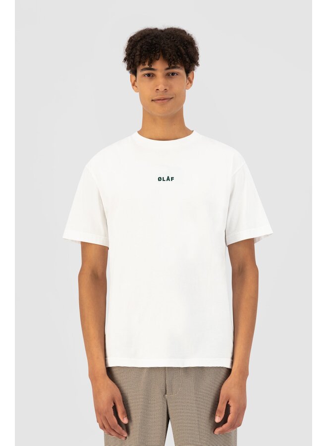 Block Tee - White