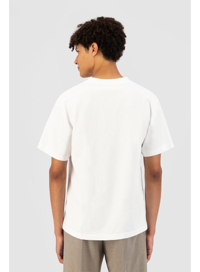 Block Tee - White