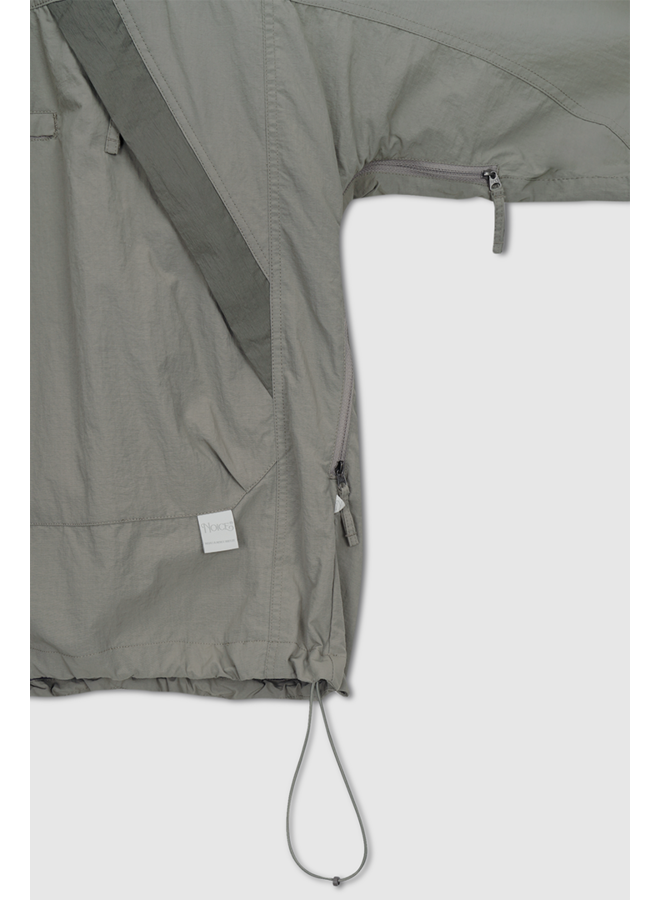 Hooded Anorak - Grey/Green