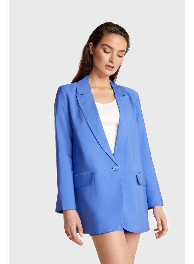 Lyocell Oversized Blazer - Lavender