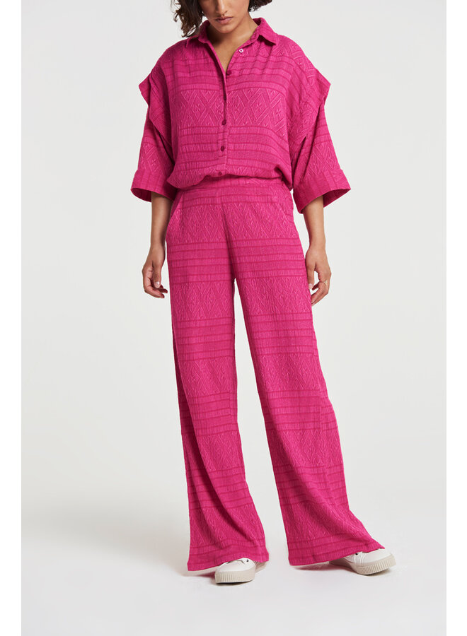 Jacquard Pants - Pink