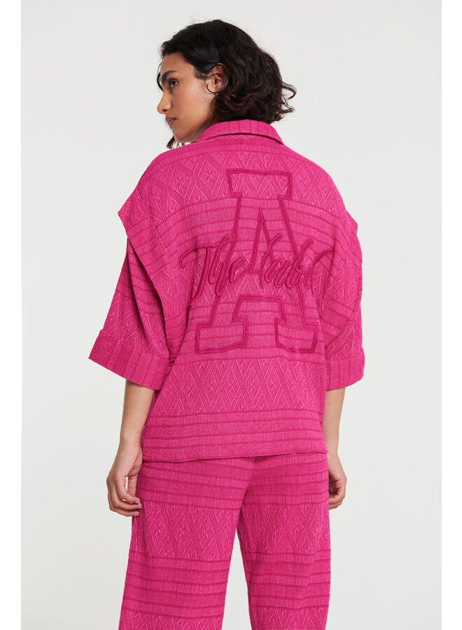 Jacquard Blouse - Pink