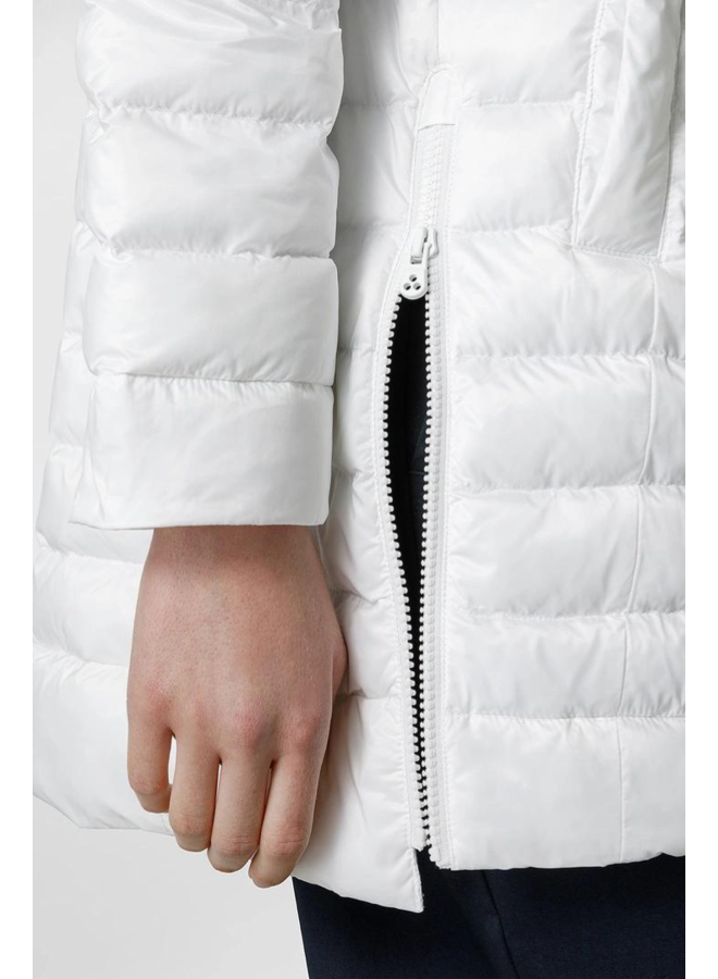 Long Down Jacket - White