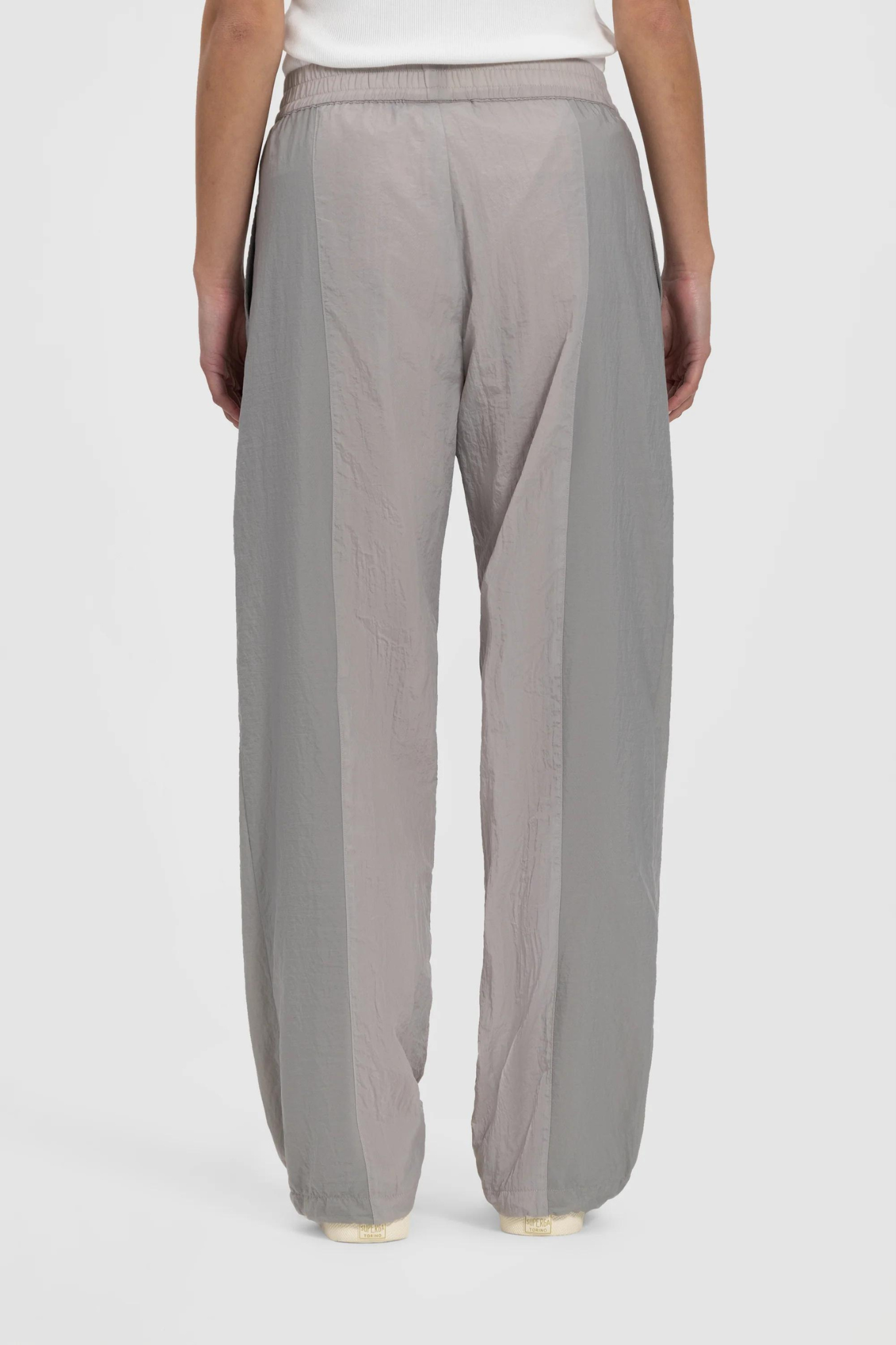 Nylon Trousers - Grey-2