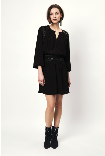 Niroka Embellished Skirt - Washed Black