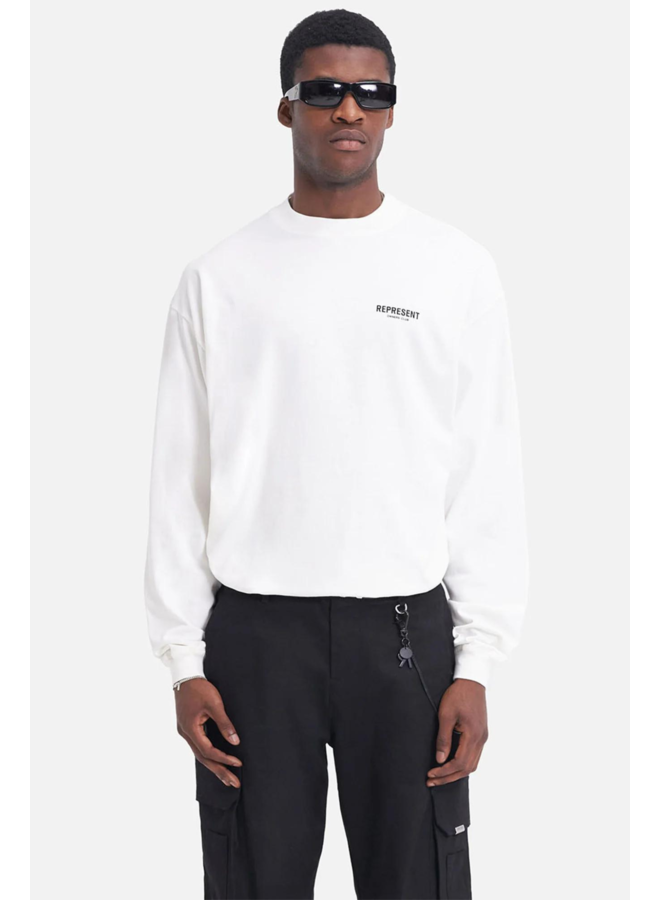 Owners Club Longsleeve T-shirt - Flat White