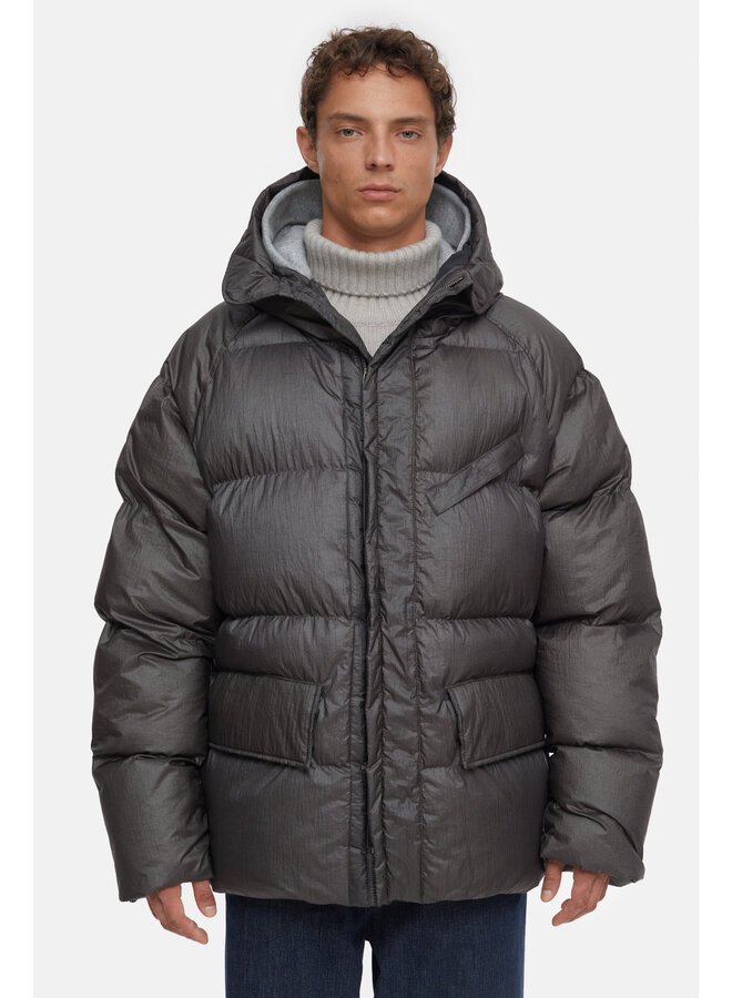 Puffer Coat - Charcoal