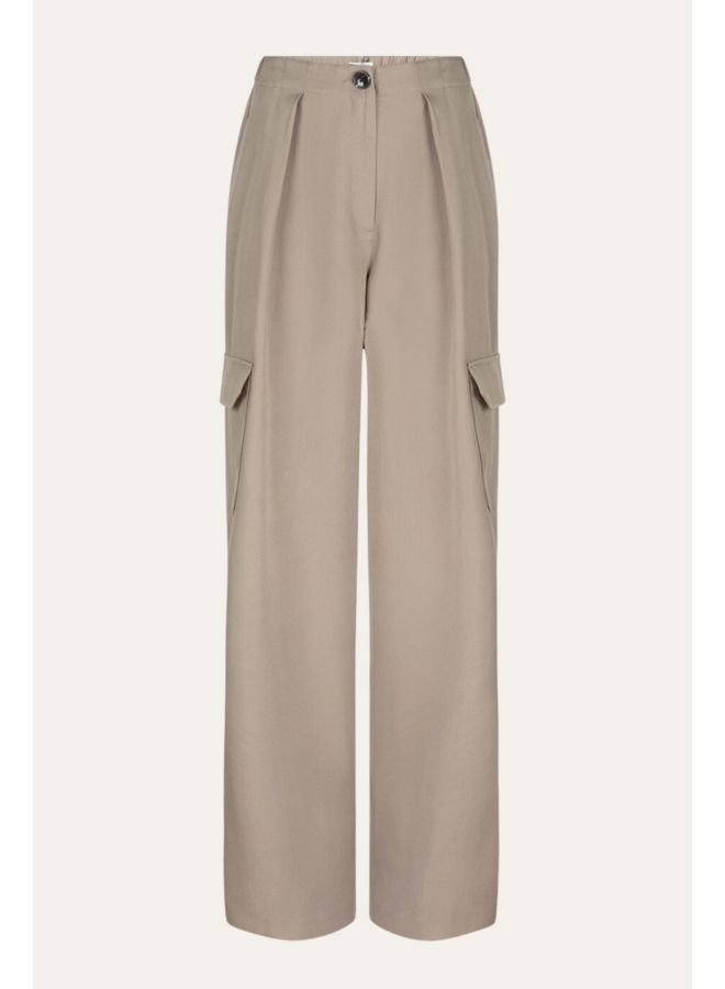 Harlow Cargo Pants - Faded Khaki