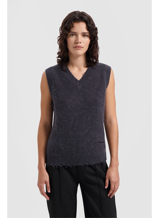 Mohair Vest - Grey