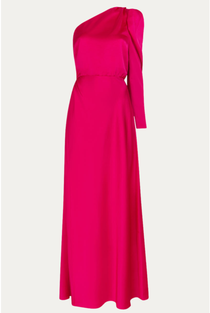 Penrith One Shoulder Dress - Luminous Pink