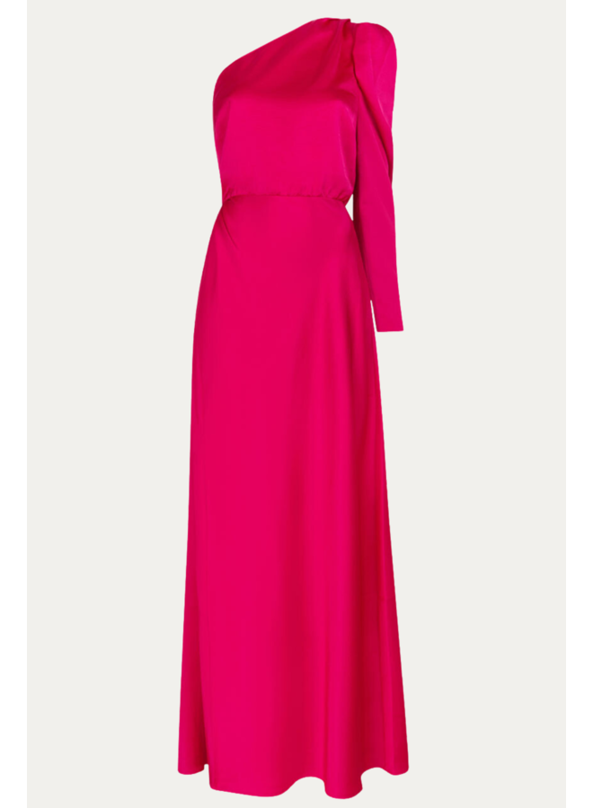 Penrith One Shoulder Dress - Luminous Pink