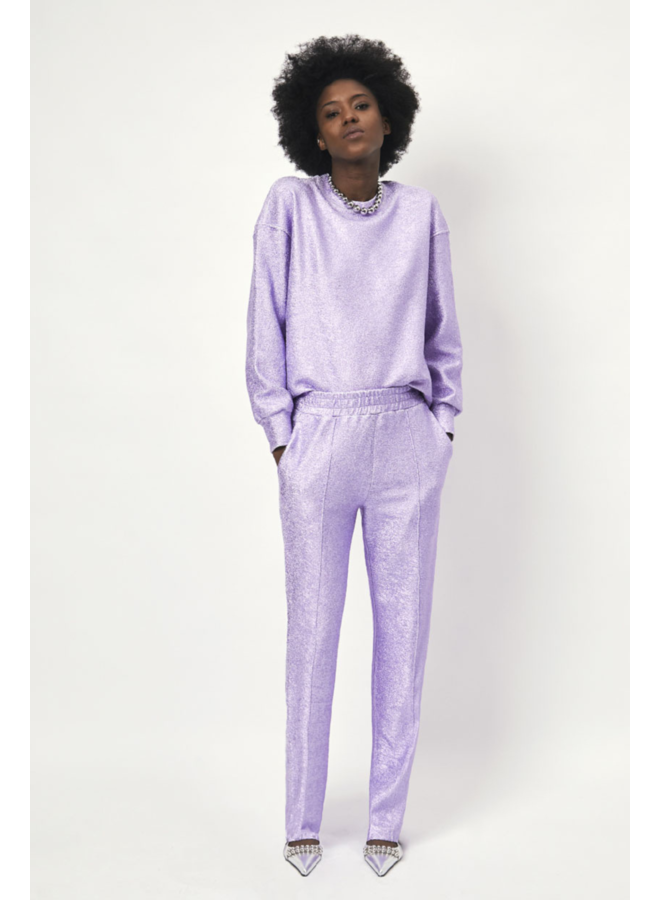 Azula Foil Coated Pants - Soft Violet