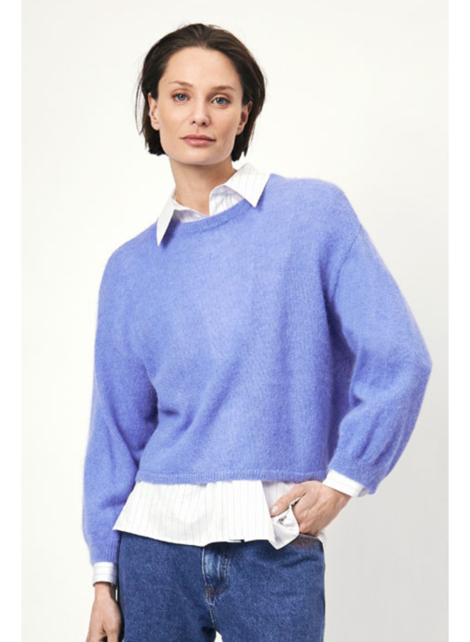 Ullysa Open Back Sweater - Blossom Blue