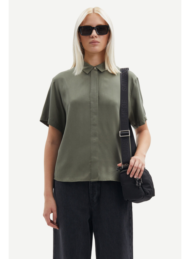 Mina SS Shirt - Dusty Olive