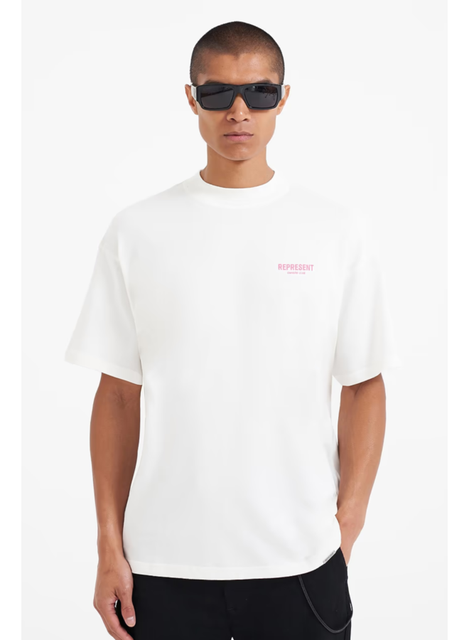 Owners Club T-shirt - White/Bubblegum Pink