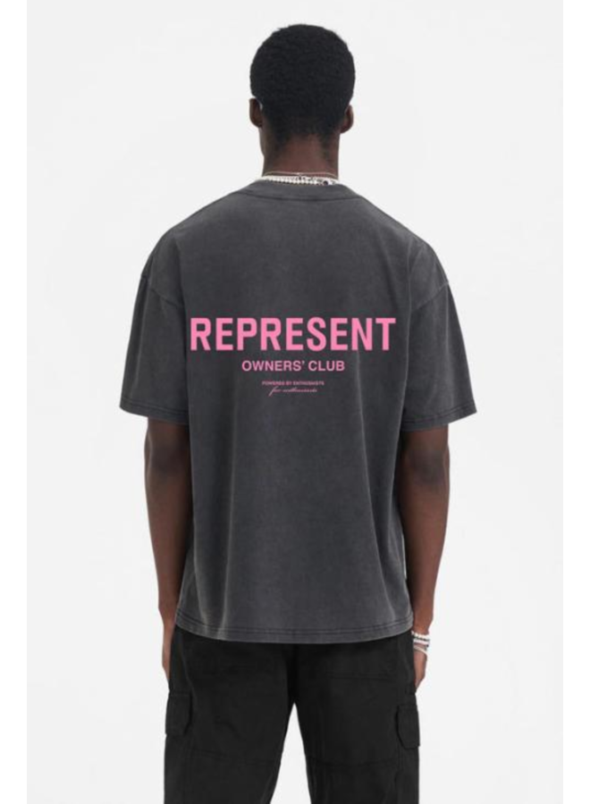 Owners Club T-shirt - Vintage Grey/Pink